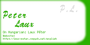 peter laux business card